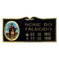Placa com Foto de Moldura e Friso Trabalhado Placa com Foto de Moldura e Friso Trabalhado